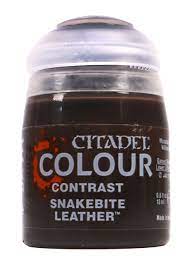CC-CONTRAST SNAKEBITE LEATHER